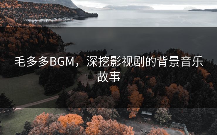 毛多多BGM,深挖影视剧的背景音乐故事 毛多多BGM,深挖影视剧的背景音乐故事