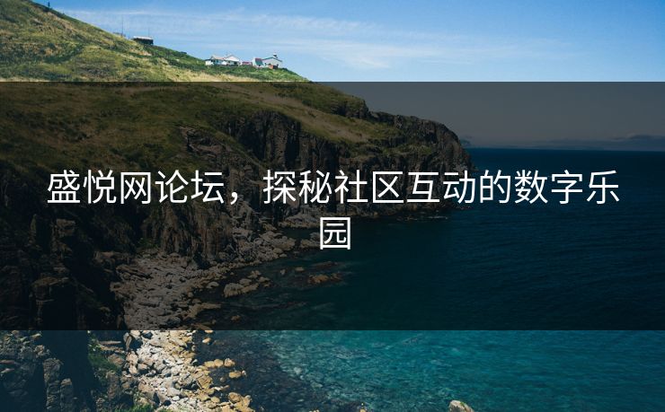 盛悦网论坛，探秘社区互动的数字乐园