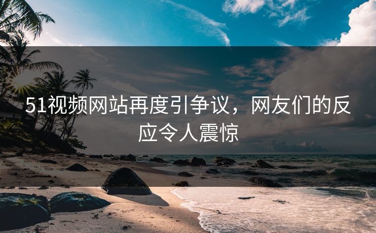 51视频网站再度引争议，网友们的反应令人震惊